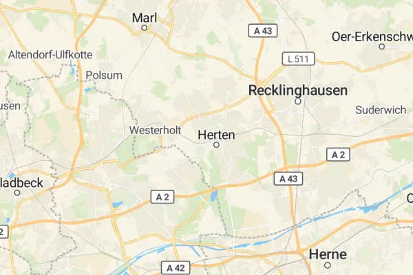 Karte von Herten