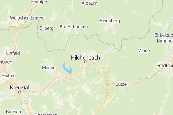 Karte von Hilchenbach