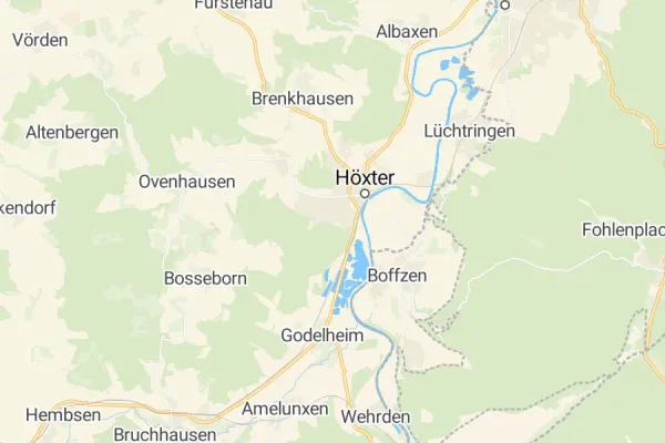 Karte von Höxter
