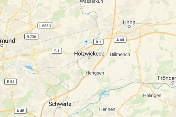 Karte von Holzwickede