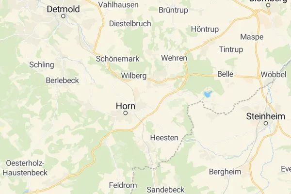 Karte von Horn-Bad Meinberg