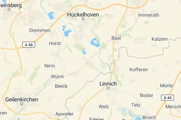Karte von Hückelhoven