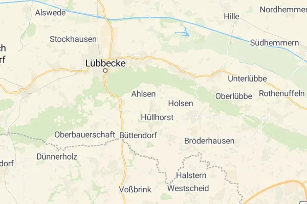 Karte von Hüllhorst