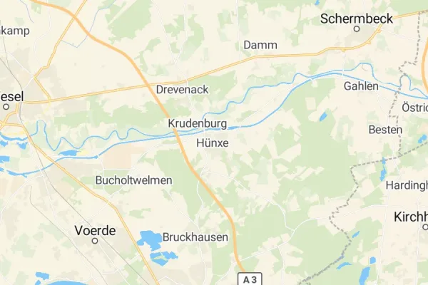 Karte von Hünxe