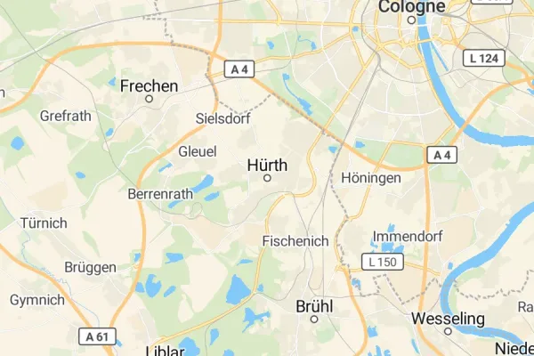 Karte von Hürth