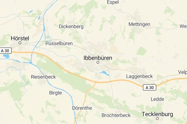 Karte von Ibbenbüren