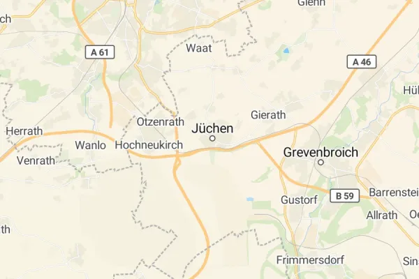 Karte von Jüchen