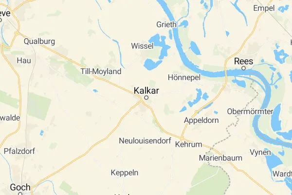 Karte von Kalkar