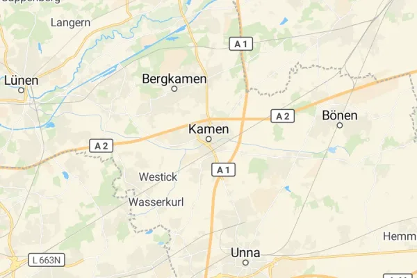 Karte von Kamen