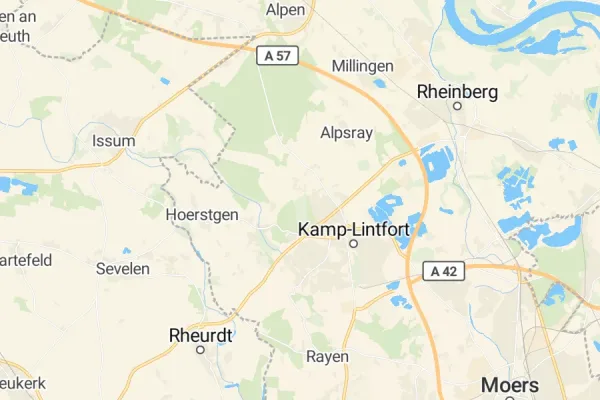 Karte von Kamp-Lintfort