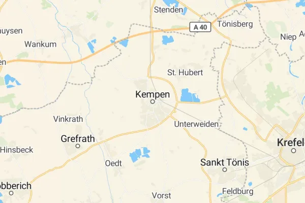 Karte von Kempen