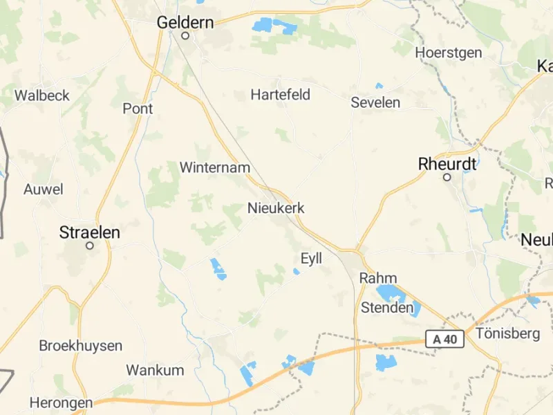 Karte des Einzugsgebiets, Autoverwertung Kerken