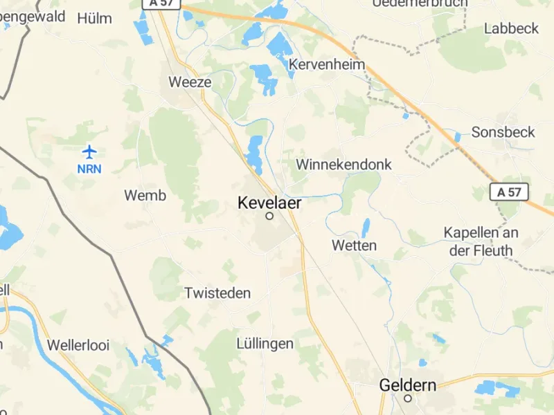 Karte des Einzugsgebiets, Autoverwertung Kevelaer