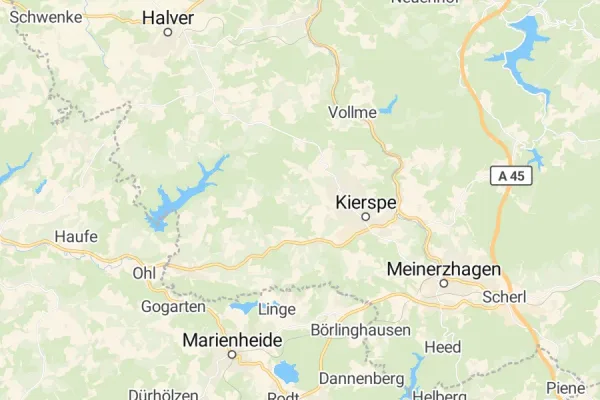 Karte von Kierspe