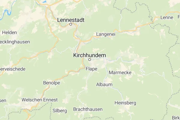 Karte von Kirchhundem