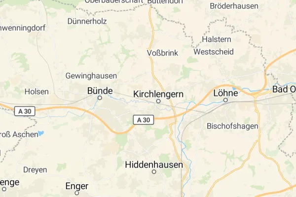 Karte von Kirchlengern
