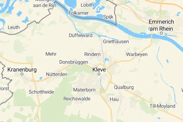Karte von Kleve
