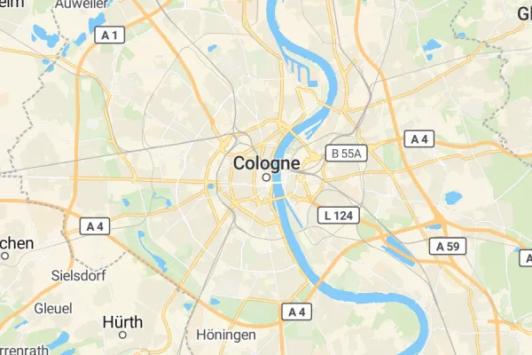Karte von Köln
