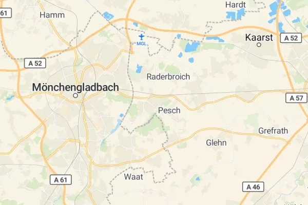 Karte von Korschenbroich