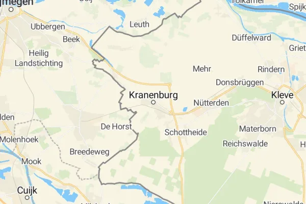 Karte von Kranenburg