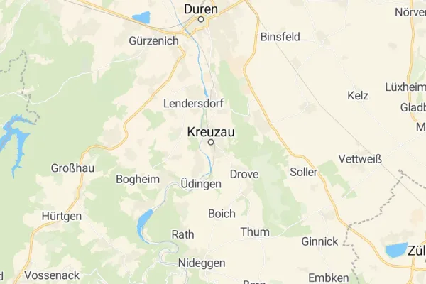 Karte von Kreuzau