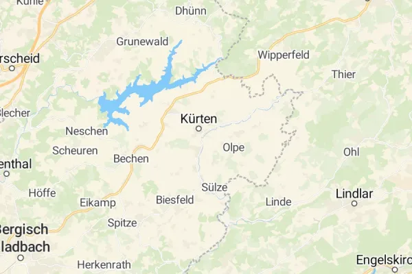 Karte von Kürten