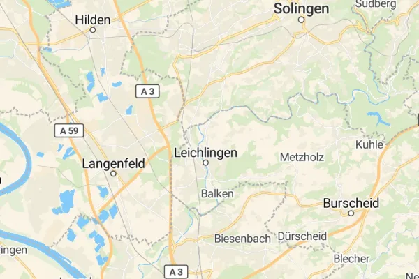 Karte von Leichlingen