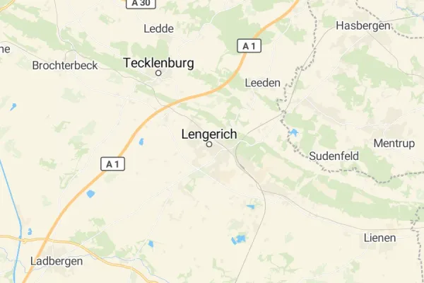 Karte von Lengerich