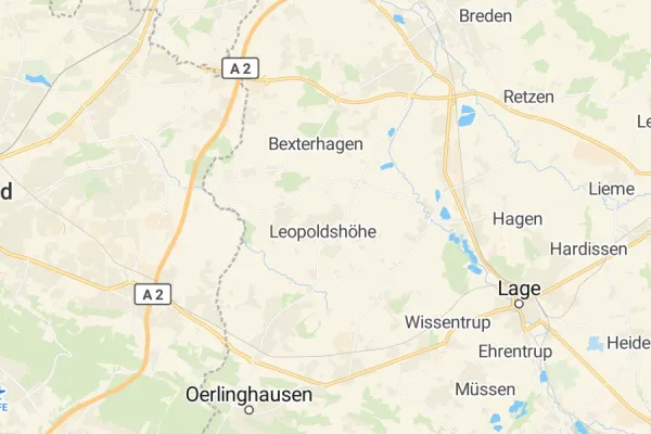 Karte von Leopoldshöhe