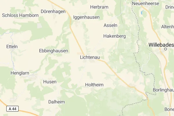 Karte von Lichtenau