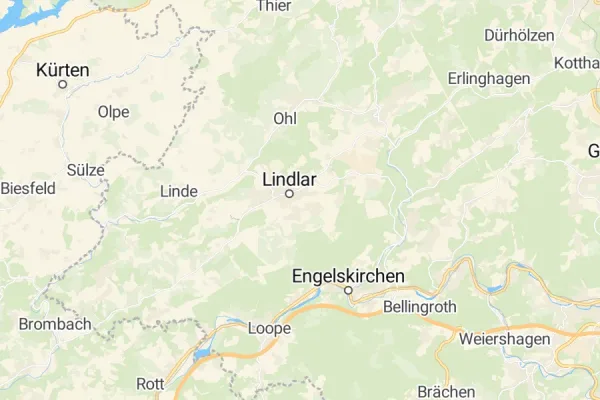 Karte von Lindlar