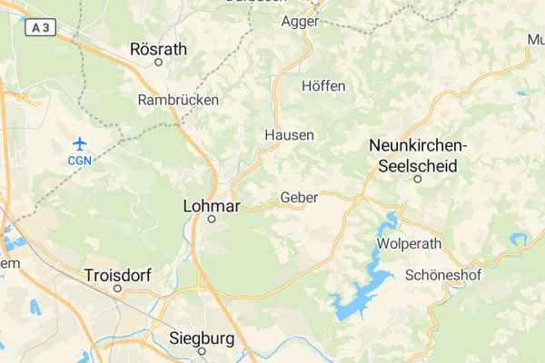 Karte von Lohmar