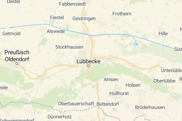 Karte von Lübbecke
