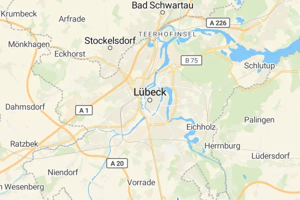 Karte von Lübeck