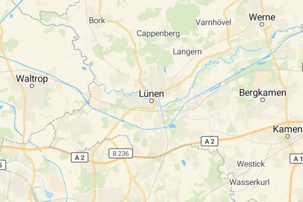 Karte von Lünen