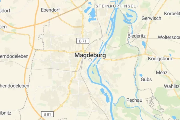 Karte von Magdeburg