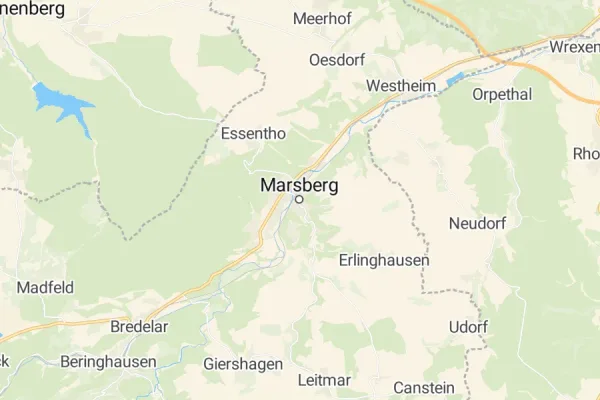 Karte von Marsberg