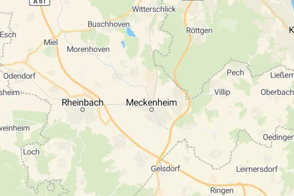 Karte von Meckenheim