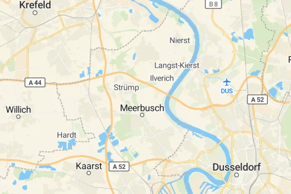 Karte von Meerbusch