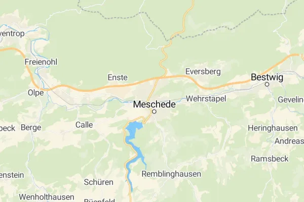 Karte von Meschede