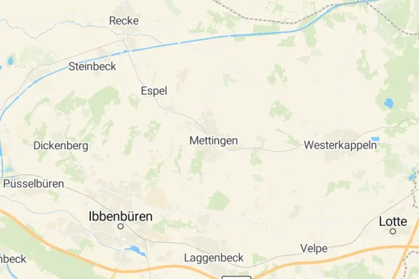 Karte von Mettingen