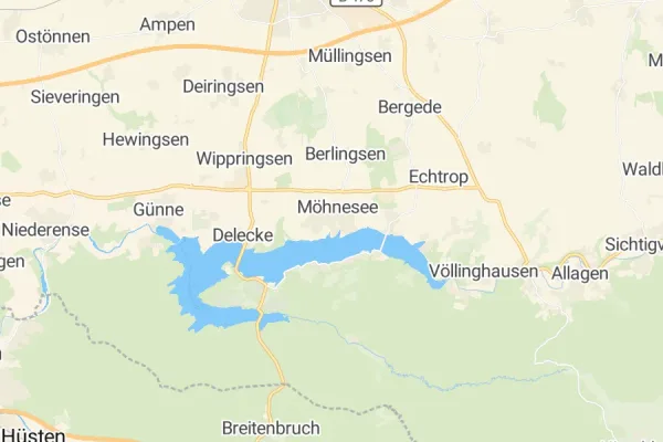 Karte von Möhnesee