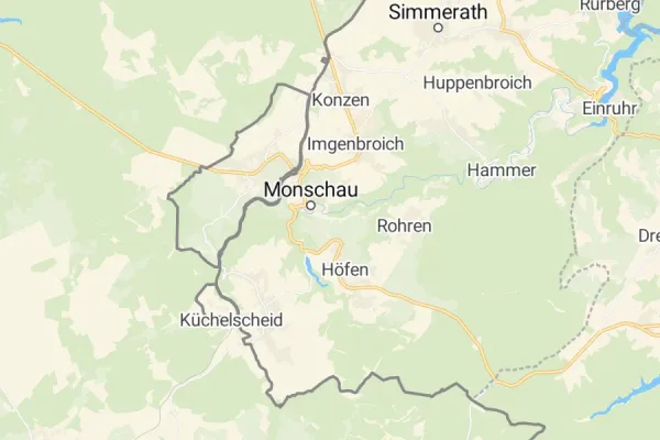 Karte von Monschau