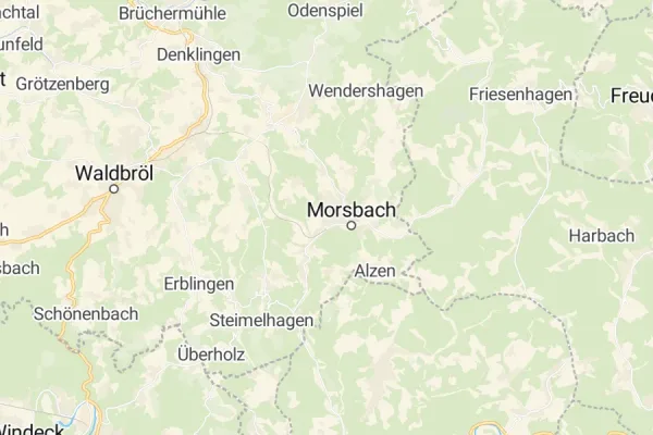 Karte von Morsbach