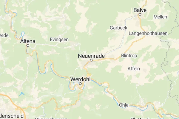 Karte von Neuenrade