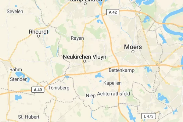 Karte von Neukirchen-Vluyn
