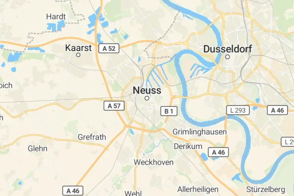 Karte von Neuss