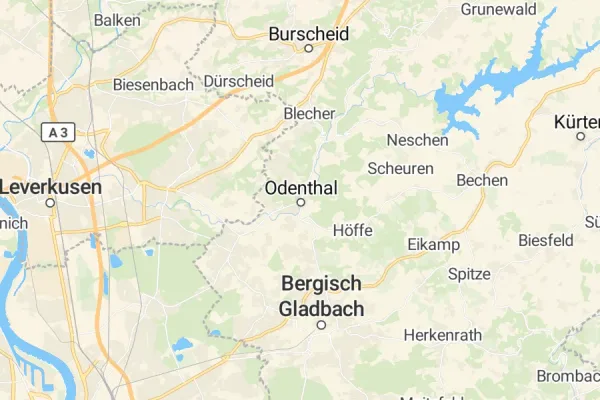 Karte von Odenthal