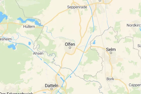 Karte von Olfen