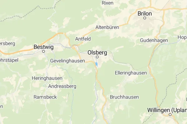 Karte von Olsberg